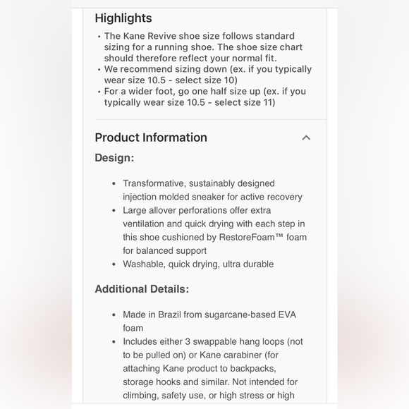 Kane Revive Shoe Recovery Slip On Men 12 Gray / Stone - Picture 3 of 14